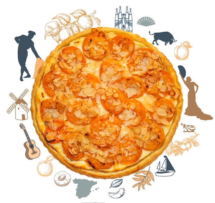 Испанский абрикосовый пирог (средний)