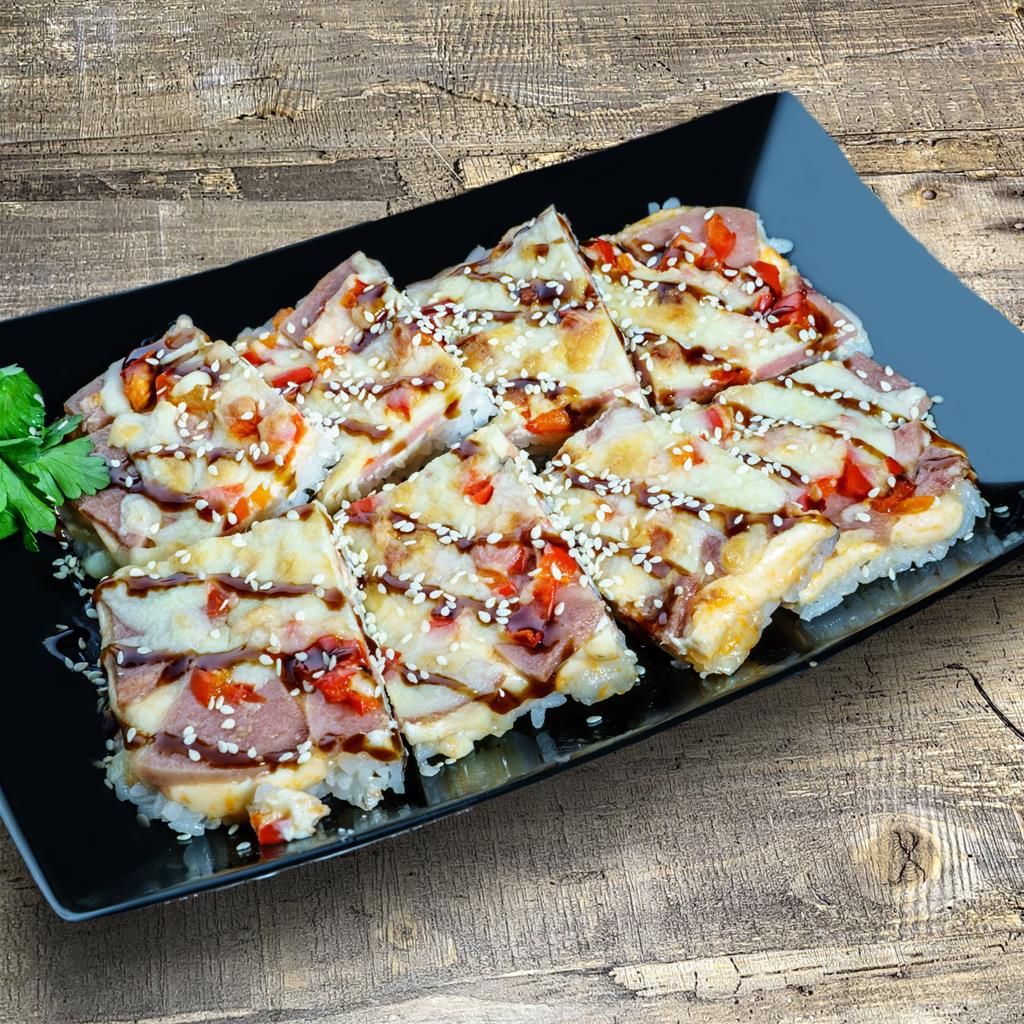 Суши-пицца с пепперони