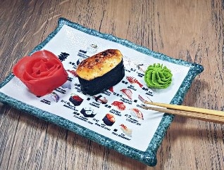 Запеченные суши с креветкой