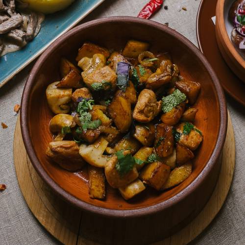 Жаркое с курицей