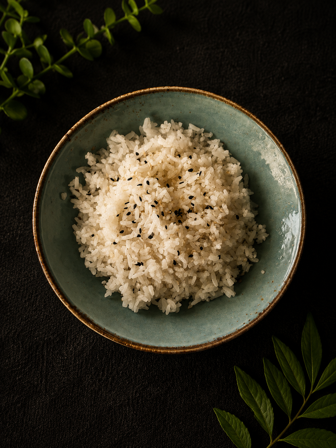 Басмати с кунжутом