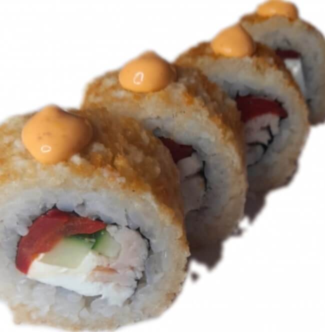 Горячий ролл с курицей 4 шт.