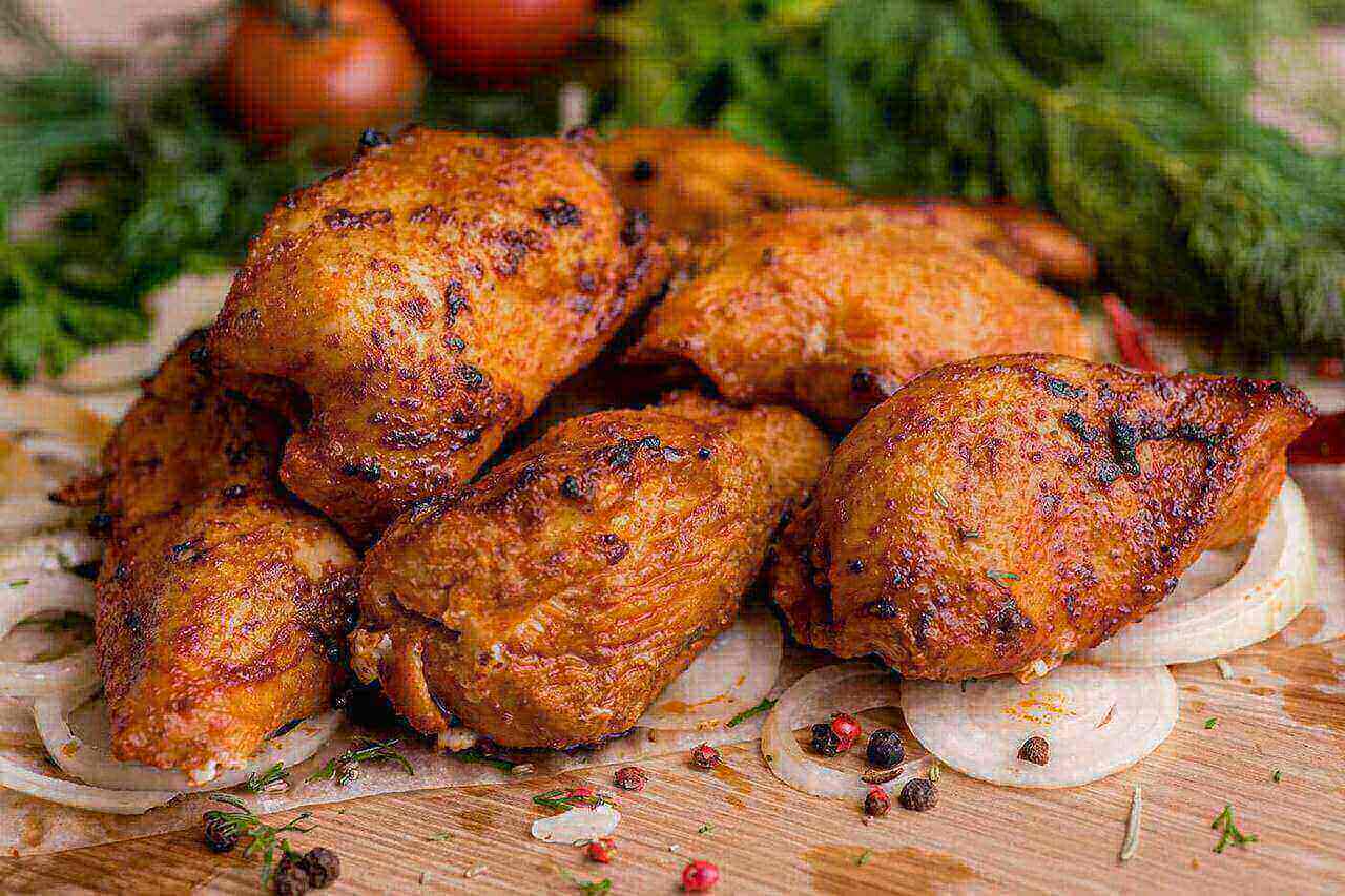 Шашлык из куриного филе