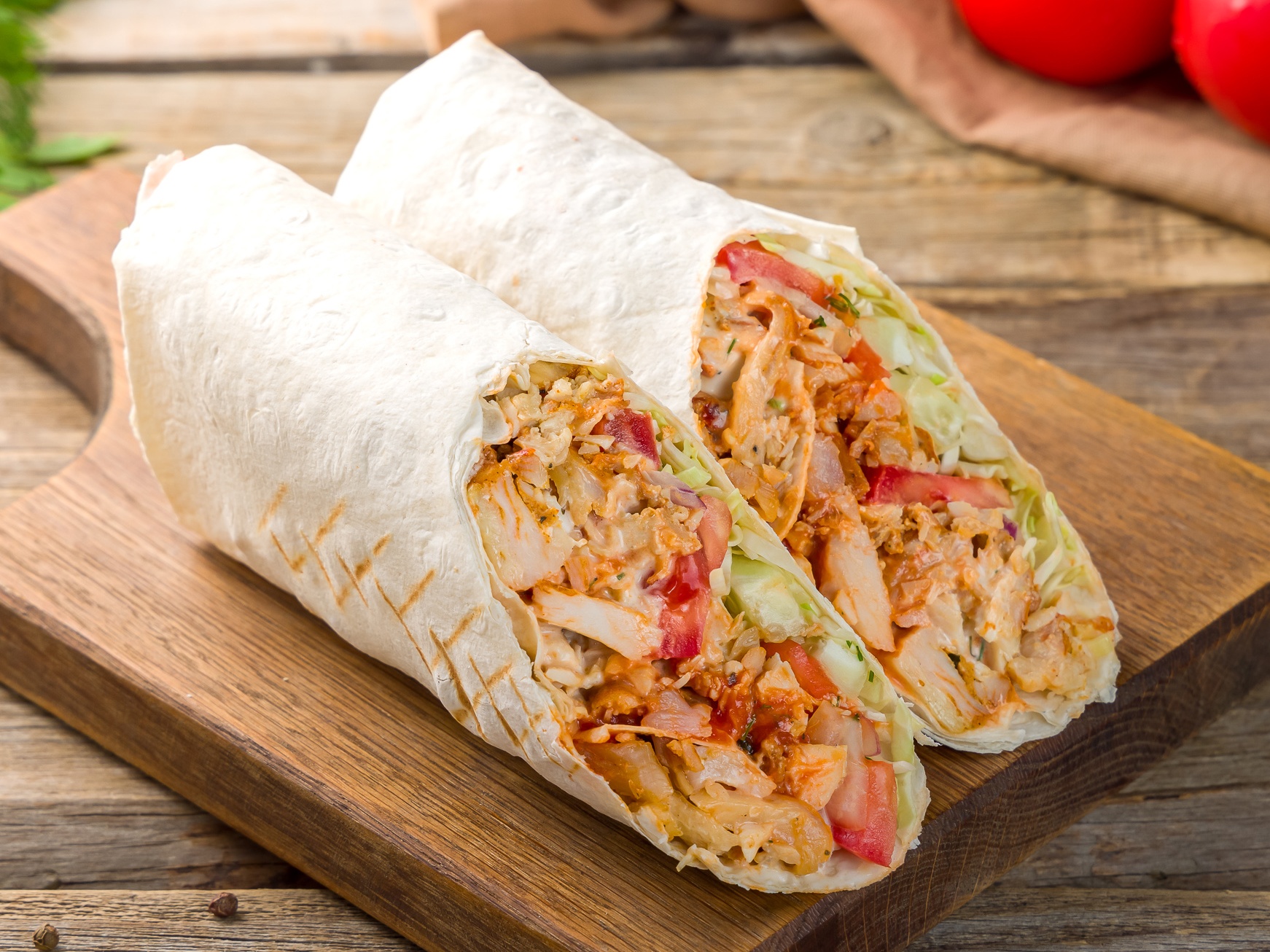 Шаурма из филе куриного бедра 