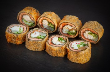 ТЕМПУРА С ГРЕБЕШКОМ И КАМЧАТСКИМ КРАБОМ