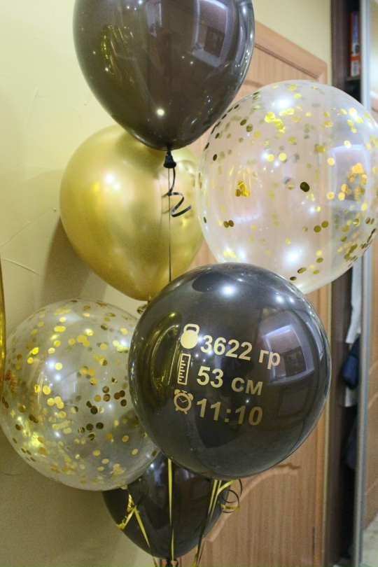 *Латексный шар с надписью