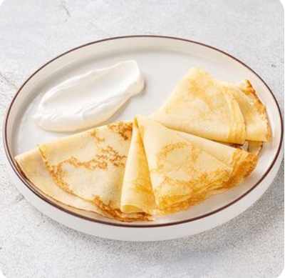 Блинчики домашние со сгущенным молоком