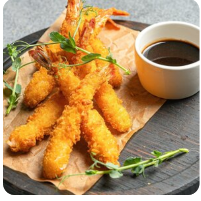 Креветки темпура