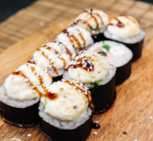 Запеченный кани ролл
