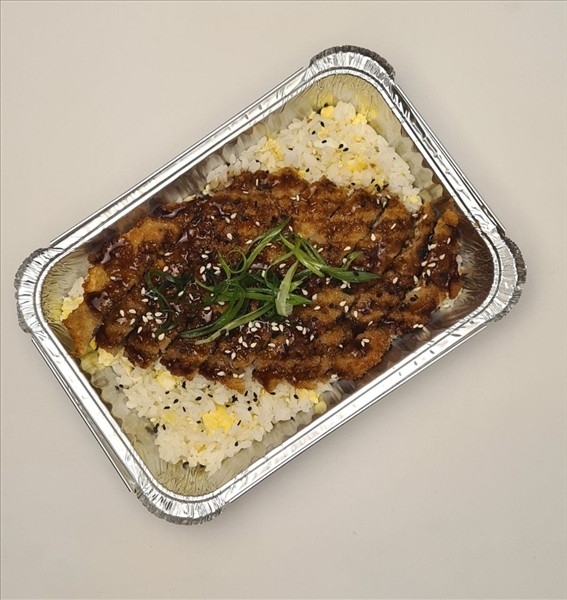 Курица тонкацу с рисом