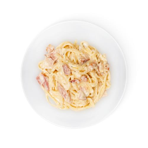 Паста Карбонара с ветчиной