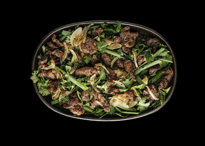 Жаркое из баранины в соусе Скияки