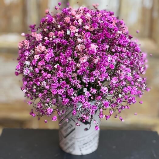 Композиция с гипсофилой розовой