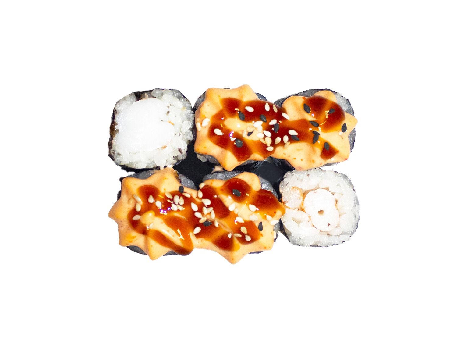 Запеченный ролл маки Спайси-креветка