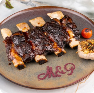 Говяжьи ребра с медовой глазурью