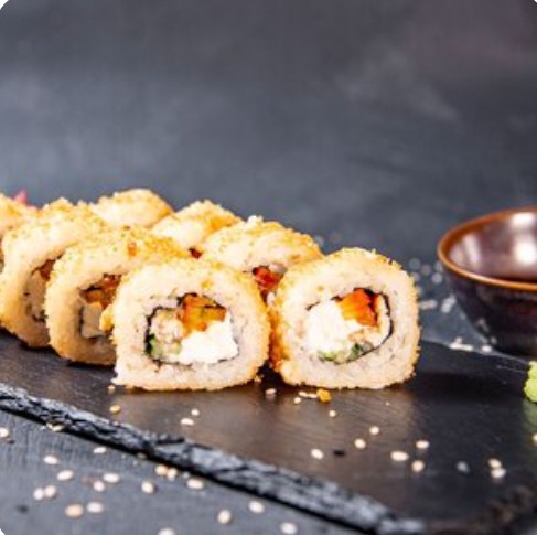 Ролл Цезарь темпура