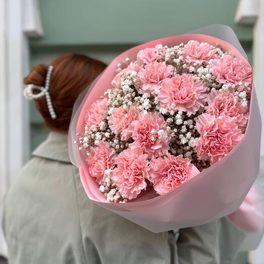 Букет диантус и гипсофила (сб 003)