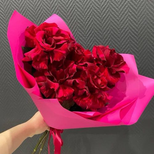 Букет французских роз Красная пантера