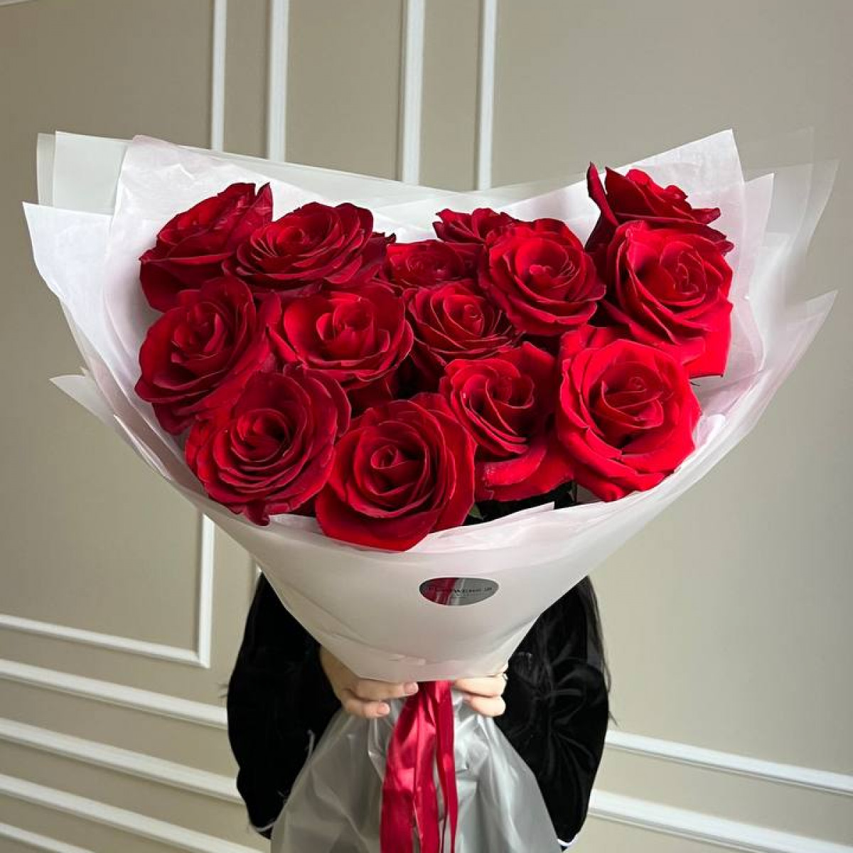 Моно букет из 15 роз (предзаказ) 