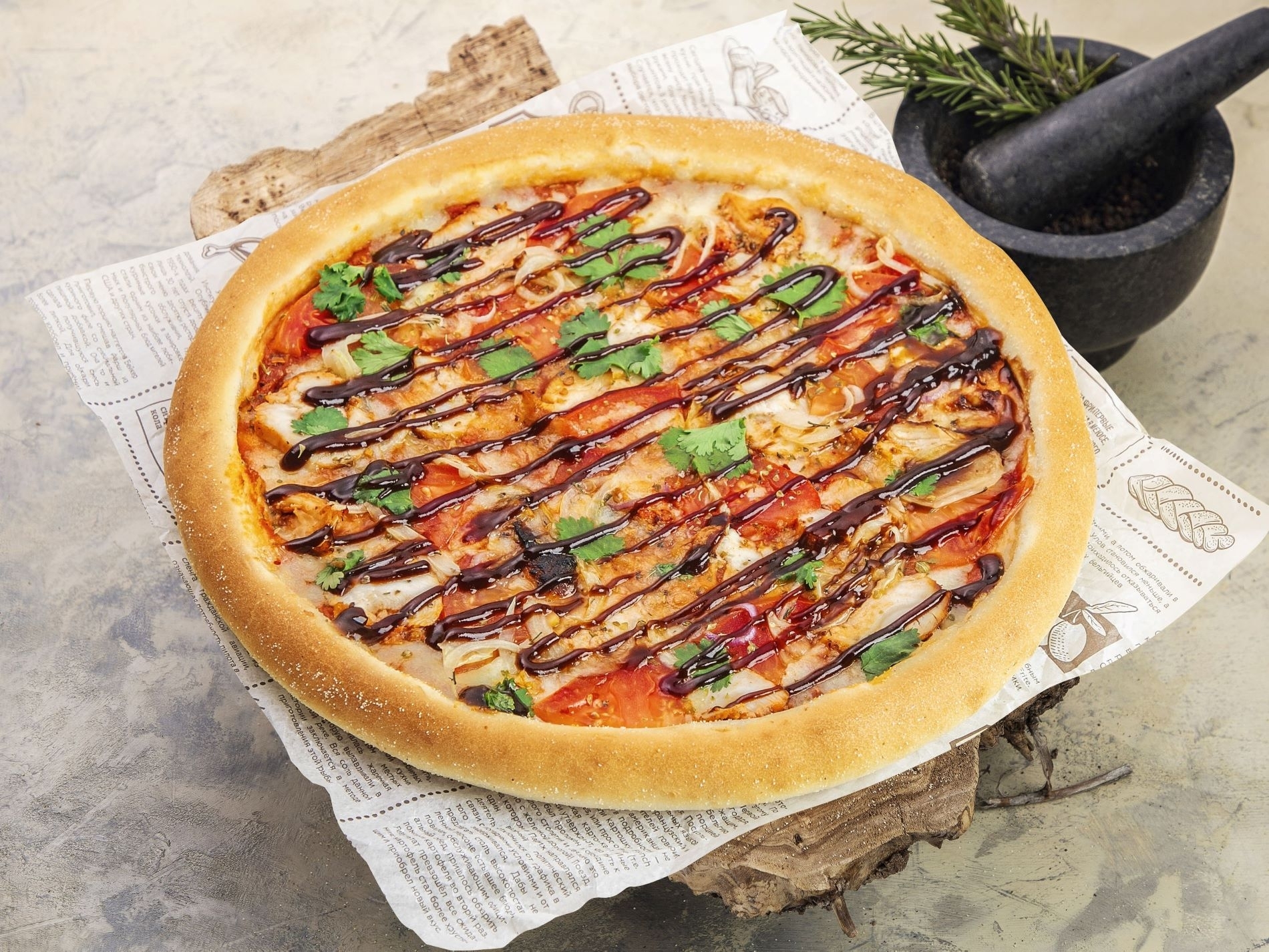 Пицца мясная барбекю 40 см