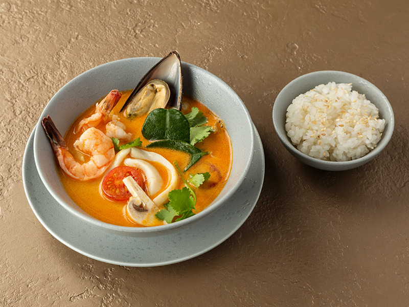 Том Ям с морепродуктами