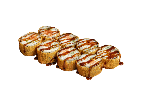 Жареный с лососем