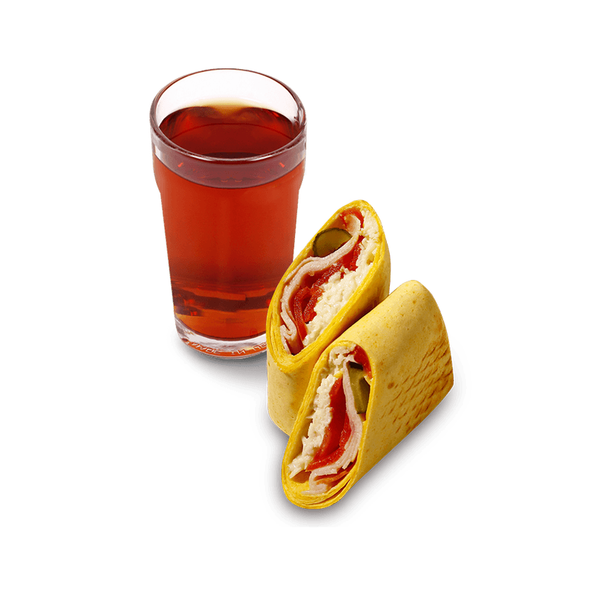 Чай с роллом