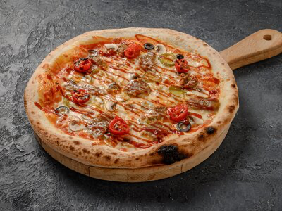 Пицца с говядиной