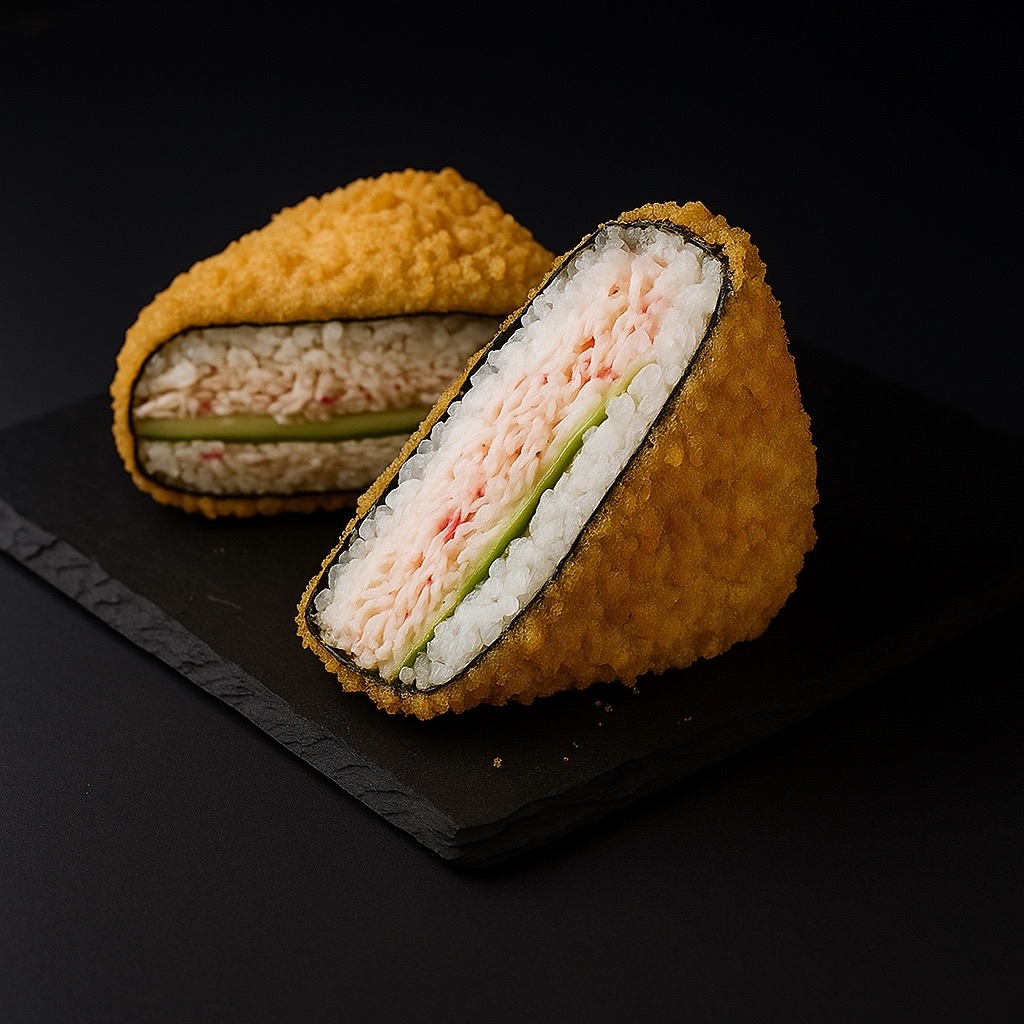 Онигири темпура с крабом