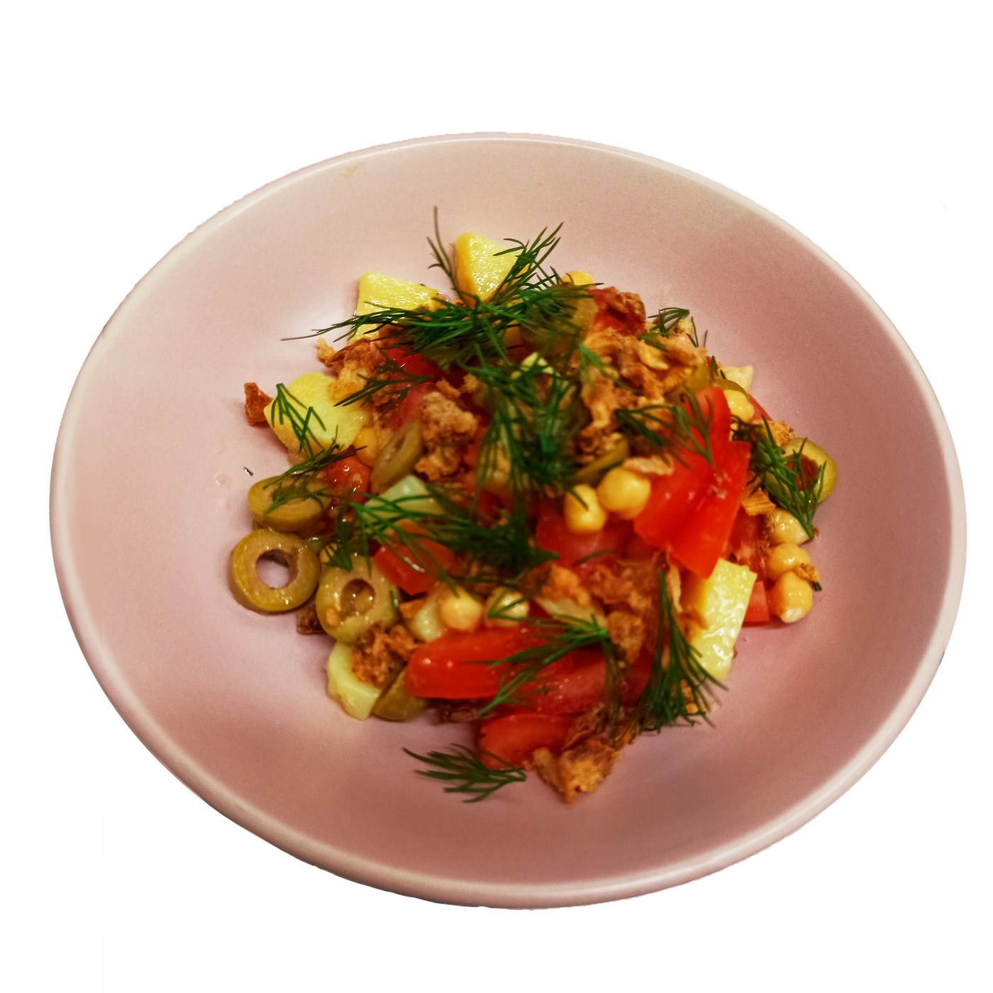 Турецкий салат из картофеля с нутом Д