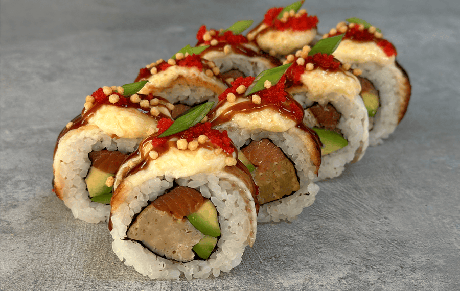 Филадельфия с угрем запеченная