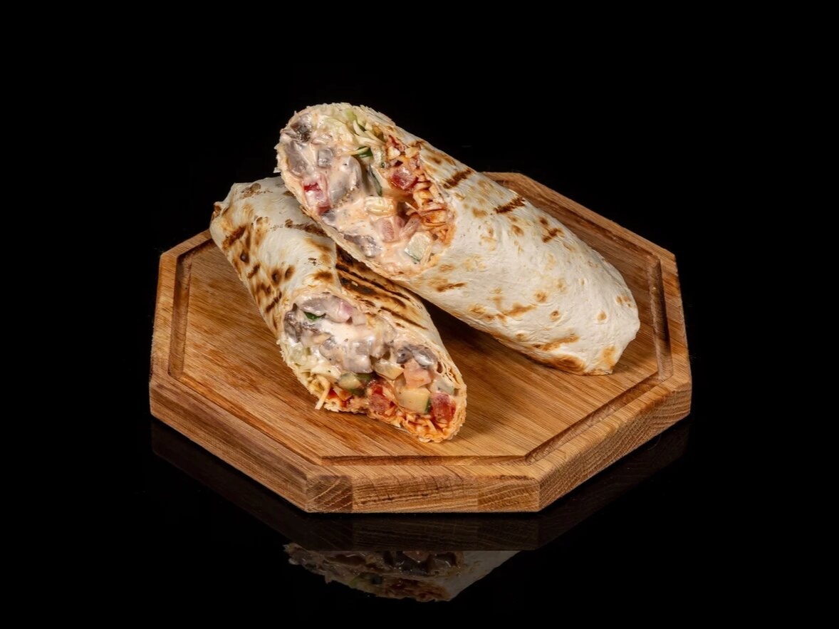 Шаурма из телячьей вырезки с курдюком 