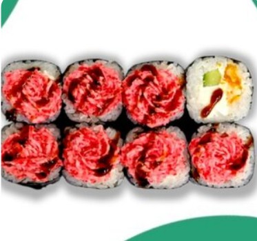 Запеченный ролл с окунем