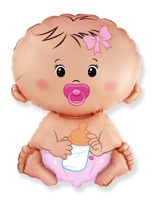 Шар воздушный малыш розовый