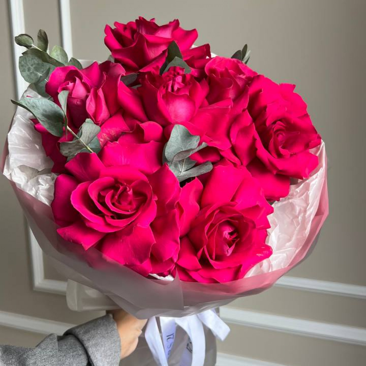 Моно букет из французских роз (предзаказ)