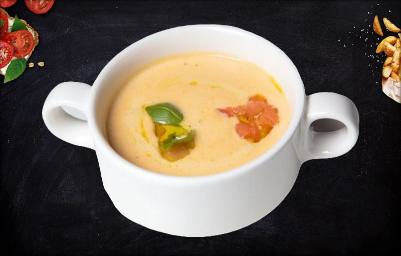 Cуп пюре с лососем