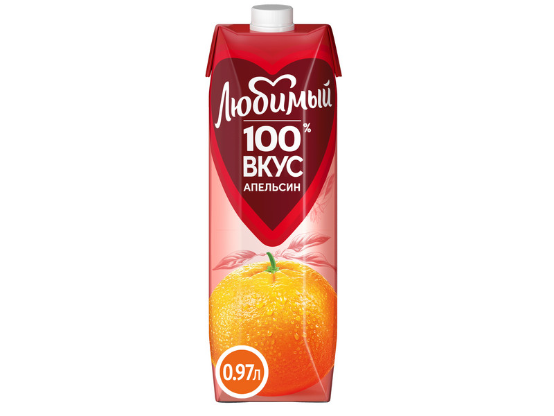 Сок Любимый "Апельсин" 0,95л