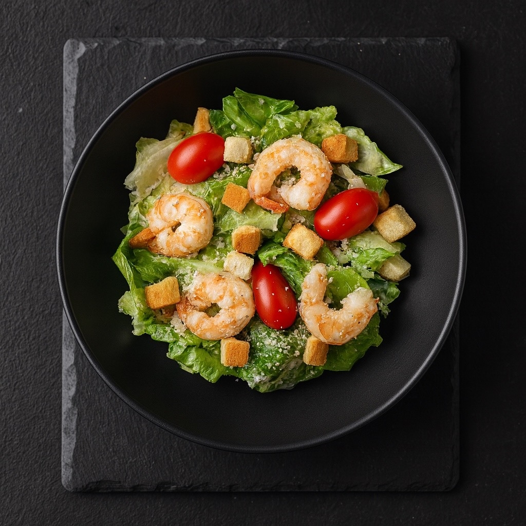 Цезарь с креветкой 