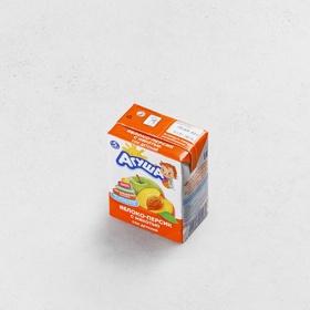 Детский сок Агуша яблоко-персик с мякотью 