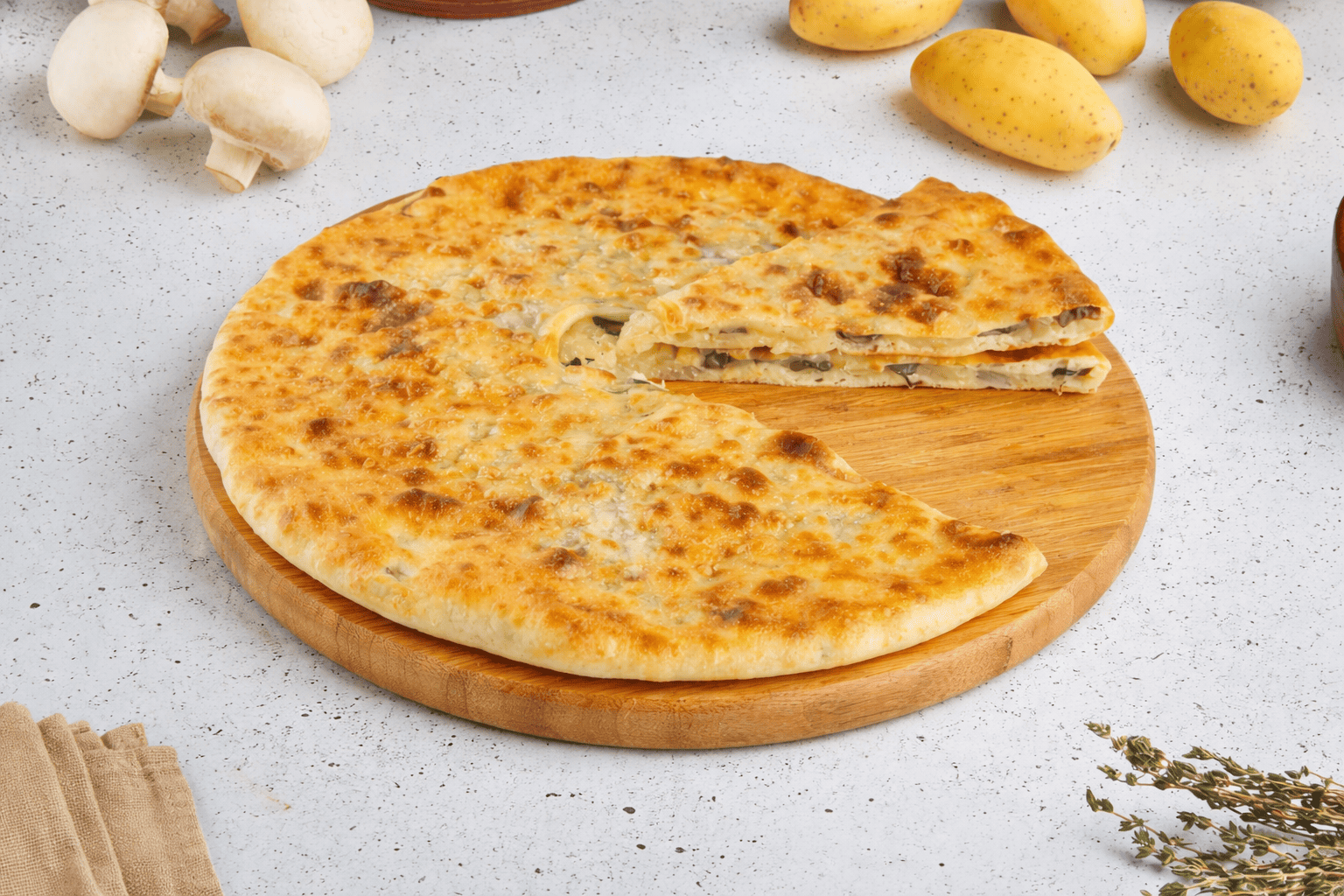 Пирог с картофелем и грибами 0.9 кг