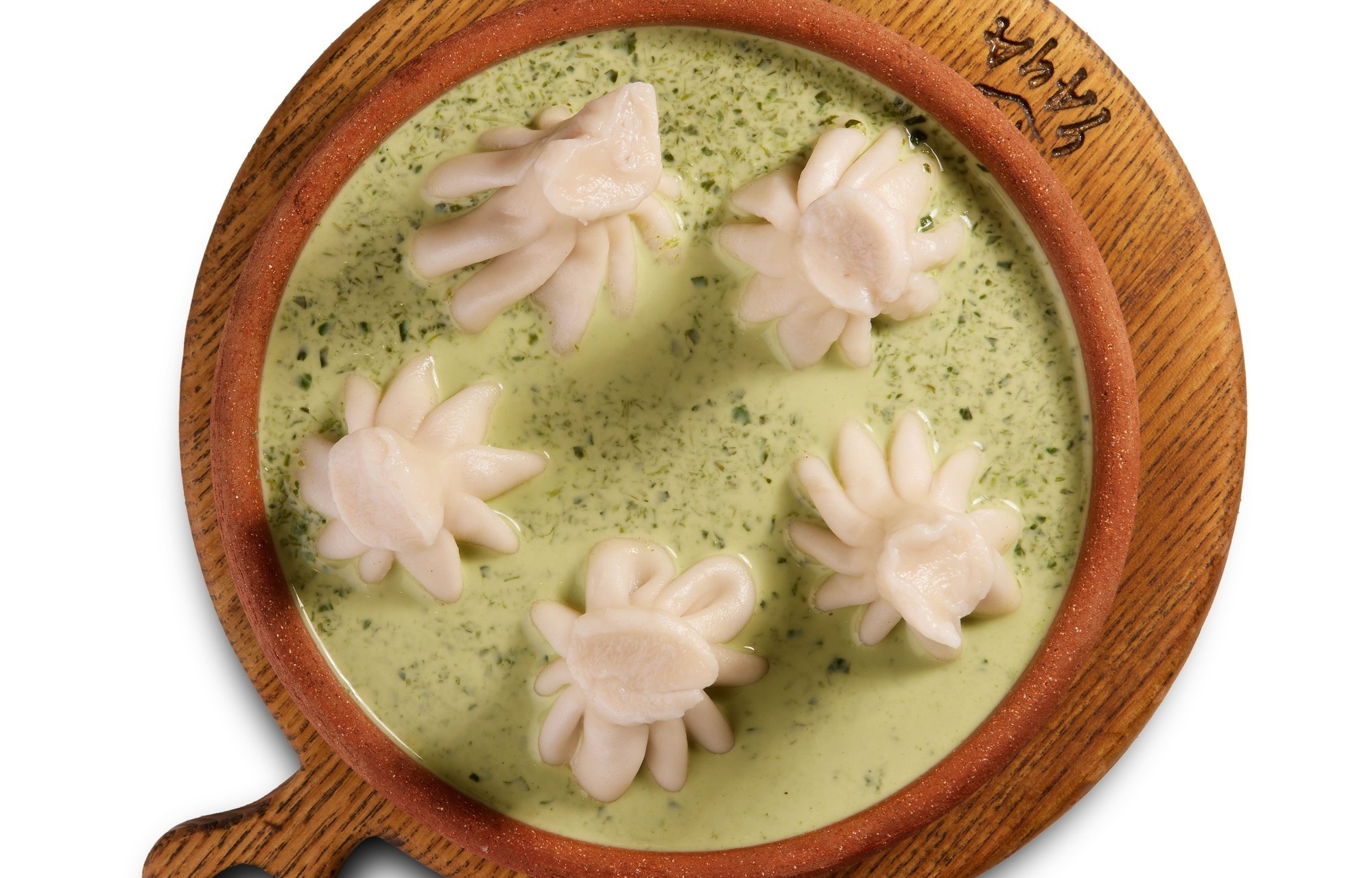 Патари в сливочно-шпинатном соусе, 5 шт