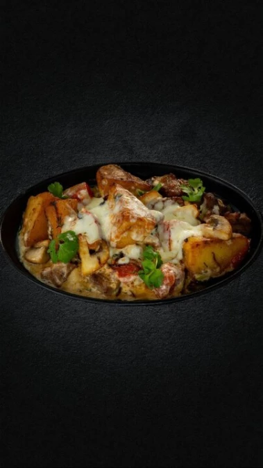 Сковорода с цыпленком