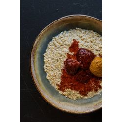 Геркулесовая каша с арахисовой пастой