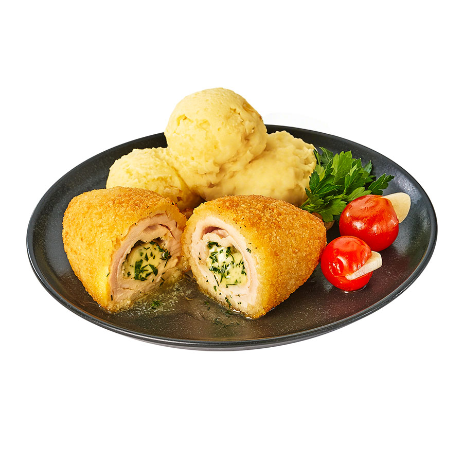 Котлета по-киевски с пюре