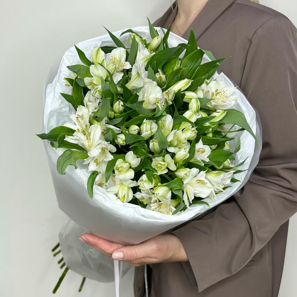 Монобукет из стойких альстромерий