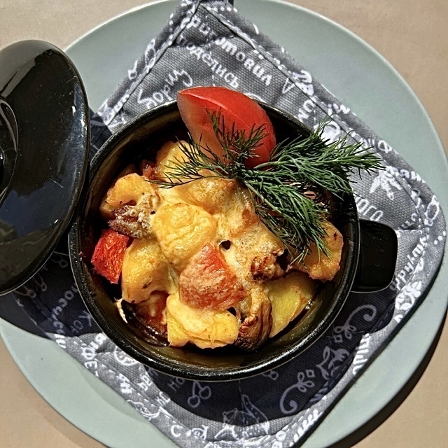 Жаркое с томлеными овощами