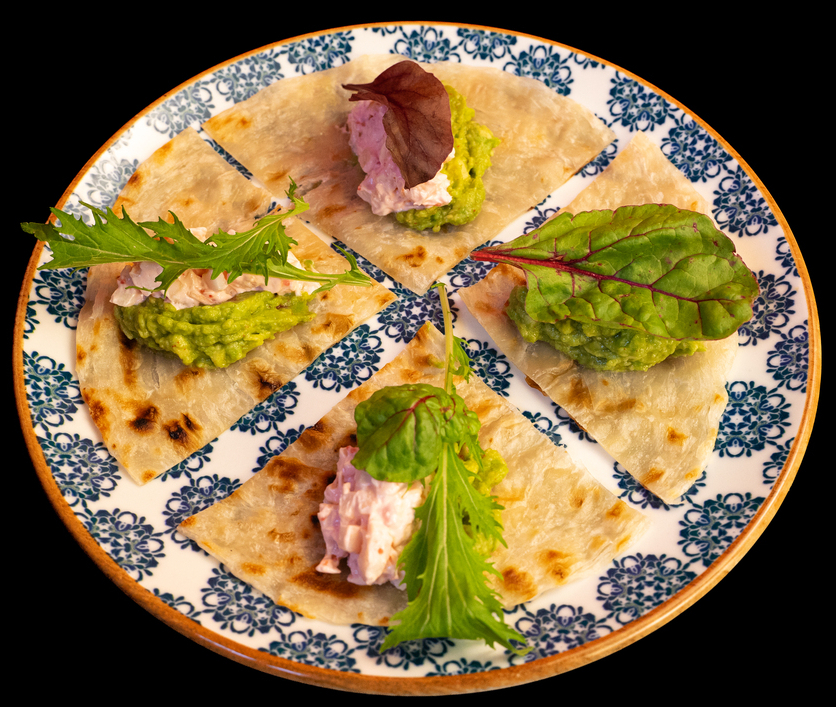 Роти с крабом и огурцом