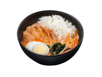 Том ям с курицей и рисом