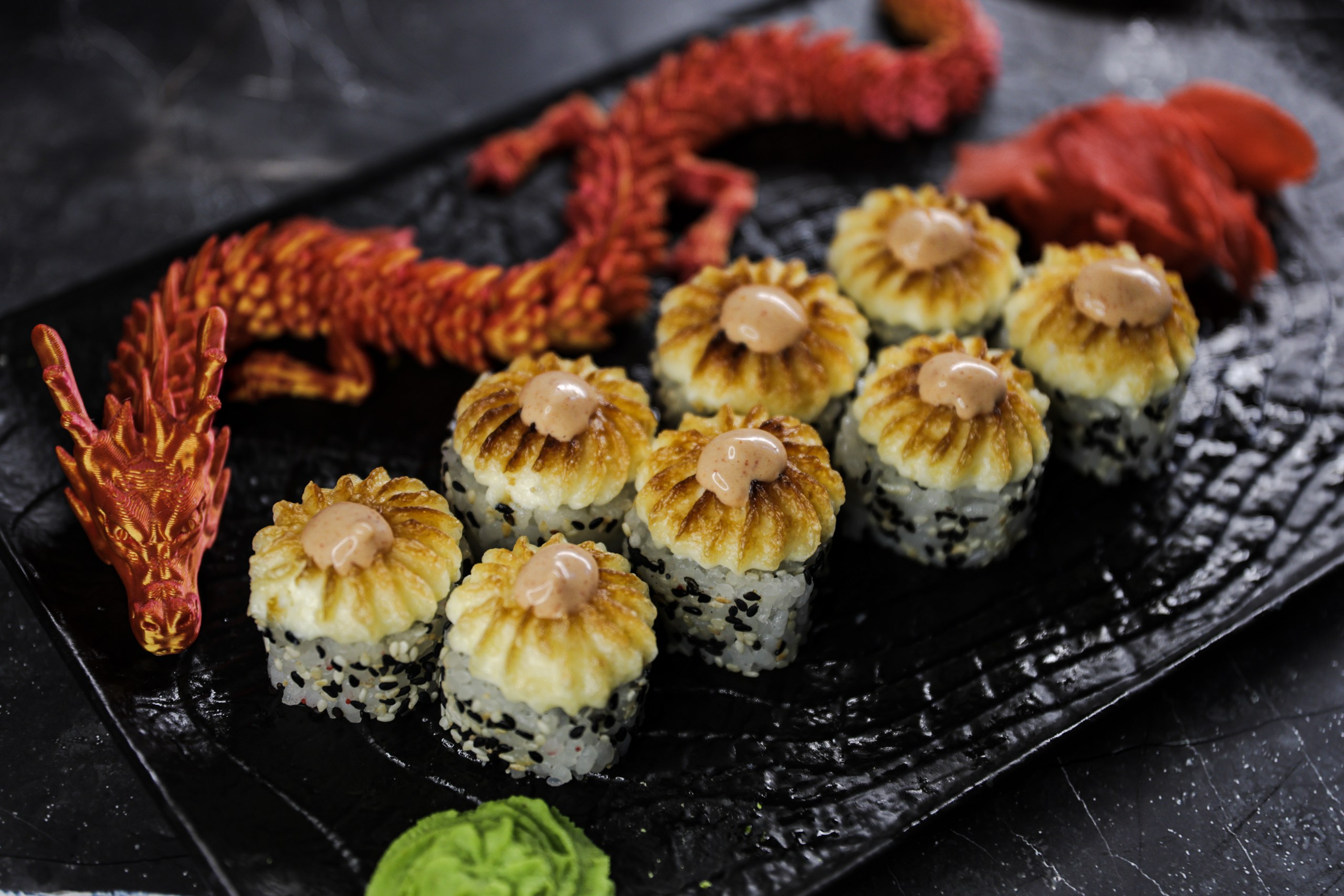 Запеченный с креветкой