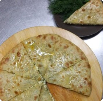 Пирог осетинский с сыром и зеленью